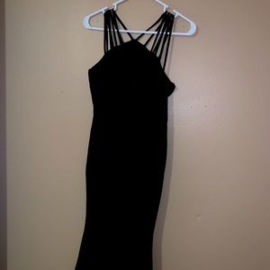 Black strappy dress